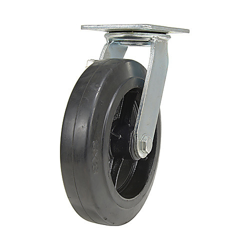 8 × 2 Mold On Rubber Swivel Caster