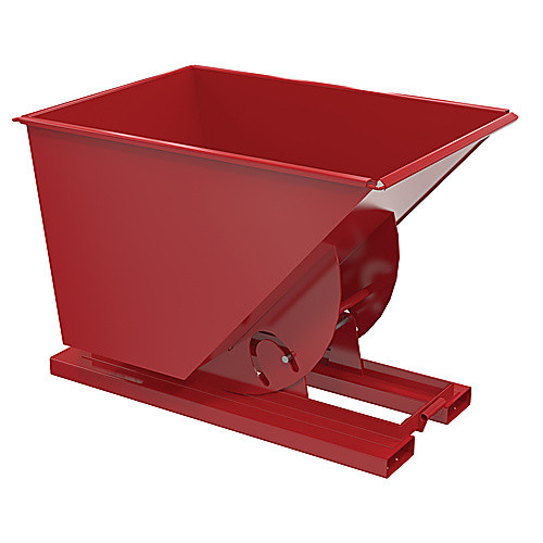Hopper W/O Bump & Dump LD 1 Cu 2K S Red