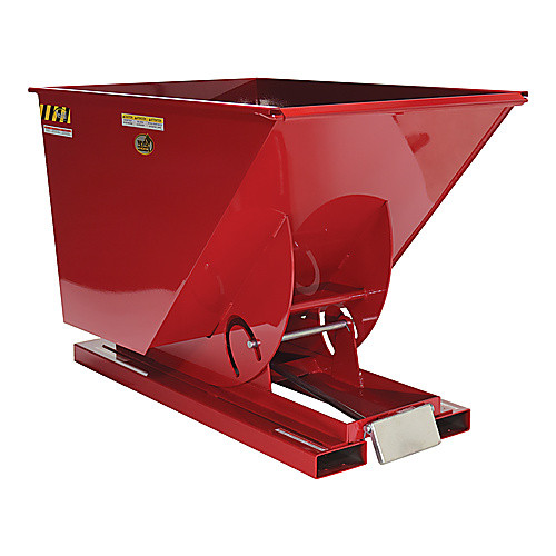 Self-Dump Hopper Md 1 Cu Yd 4K lb Red