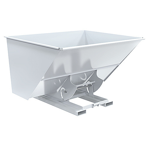 Hopper W/O Bump & Dump LD 3 Cu 2K White