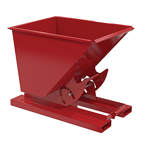 Hopper W/O Bump & Dump MD .50 Cu 4K S Red