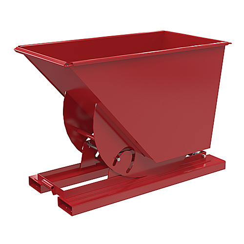 Hopper W/O Bump & Dump LD .75 Cu 2K S Red