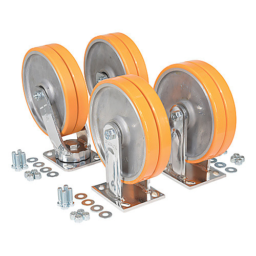 8 × 2 Polyurethane Caster Kit 8000# Cap