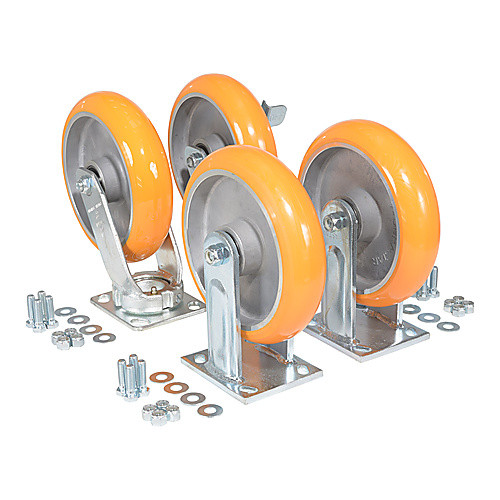 8 × 2 Elastic Polyurethane Caster Kit 8000# Cap