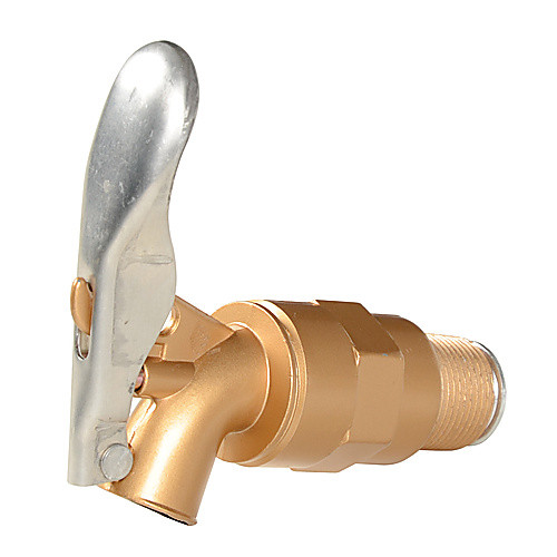 Drum Faucet Brass-Plated Zinc 3/4 Bung