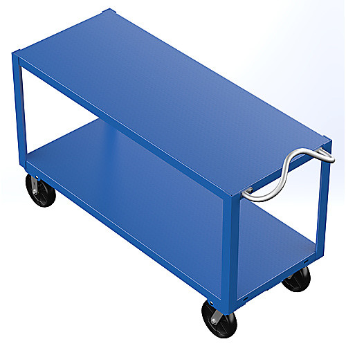 Heavy Duty Ergo Handle Cart 2Shelf 24 × 60