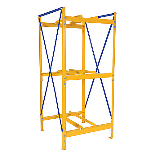 Horizontal Drum Storage Rack 1W × 3H
