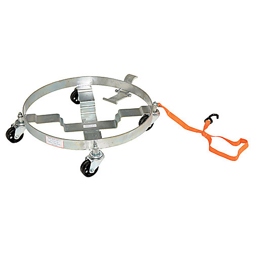 Tilting Drum Dolly Steel Wheels - Model TILT-DOL-55-C; 1,200 lbs Capacity; For: 55 Gallon Drums