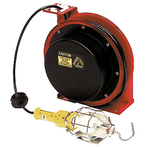 Electric Cord Reel-Lamp W/Receptacle