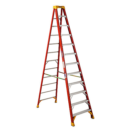 Fiberglass Step Ladder 12 Steps