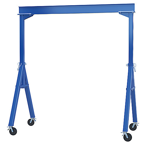 Fixed Ht Stl Gantry Crane 4K 118″ TL Casters