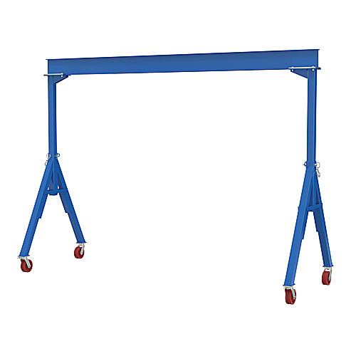 Fixed Ht Stl Gantry Crane 8K 118″ VG Casters