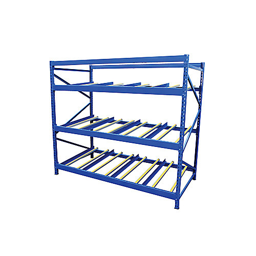 Carton Flow Rack 36″ Length 3 Levels