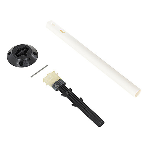 Permanent Sign Post W/Base 48 × 2 White