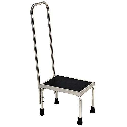 Stainless Steel Foot Stool W/Handrail