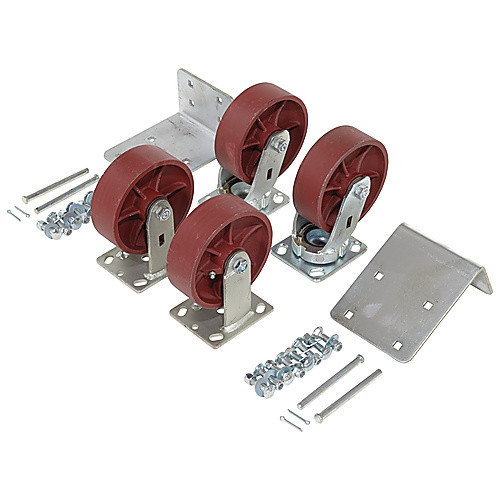 6″ × 2″ Ductile Steel Caster Kit 8K