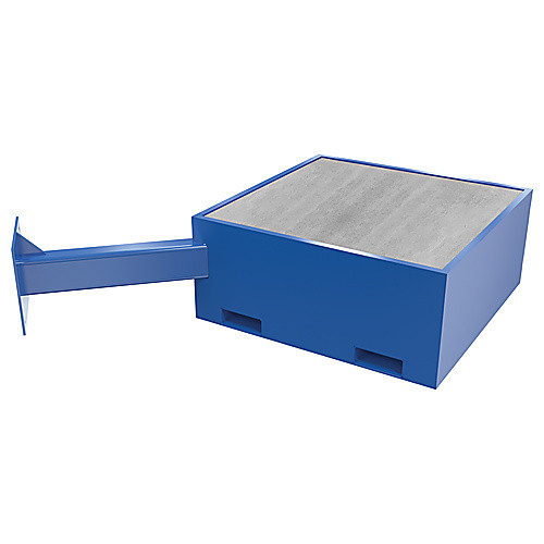 Additional Offset Steel Base 18″ Filled W/Concrete