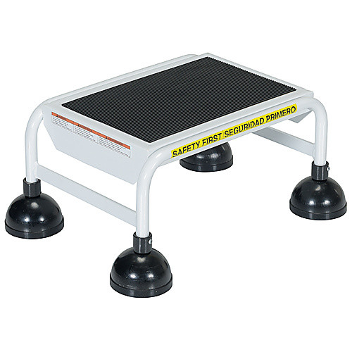 Spring Loaded Roll Ladder 1 Step White