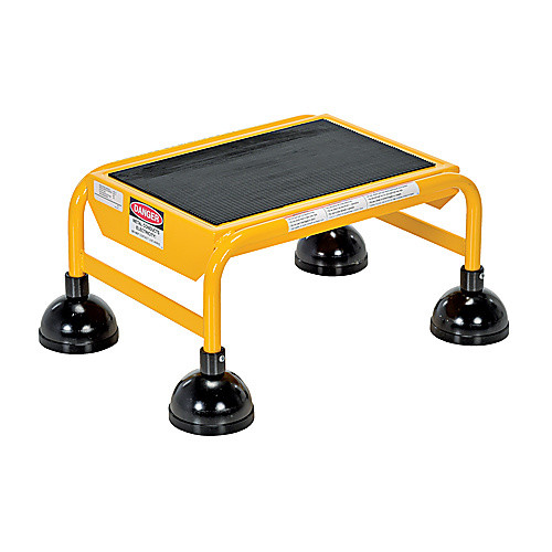 Spring Loaded Roll Ladder 1 Step Yellow