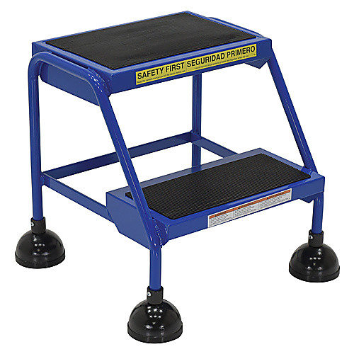 Spring Loaded Roll Ladder 2 Step Blue