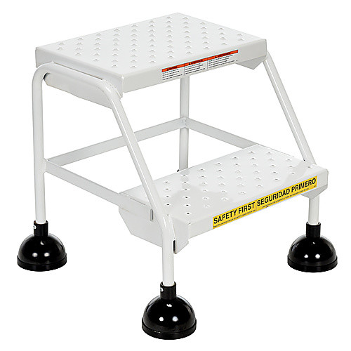 Spring Loaded Roll Ladder Perf 2 Stp Wht