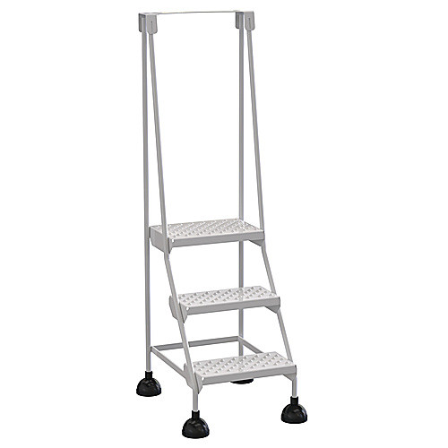 Spring Loaded Roll Ladder Perf 3 Stp Wht