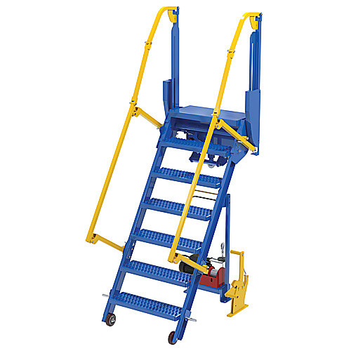 Folding Mezzanine Ladder 60″ 115Vac Pwr Storage
