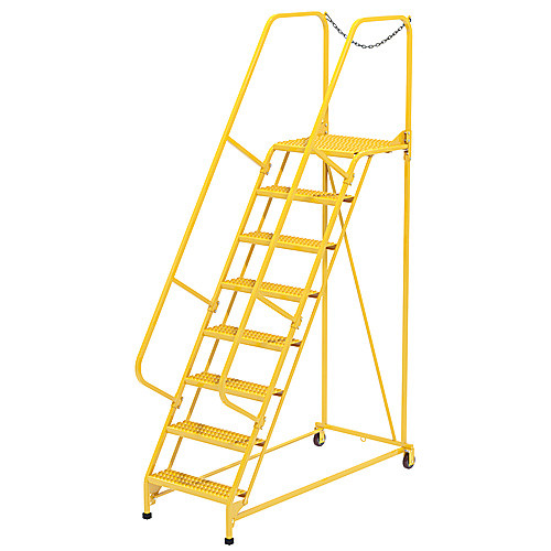 Maintenance Ladder Grip-Strut 8-Step Yellow