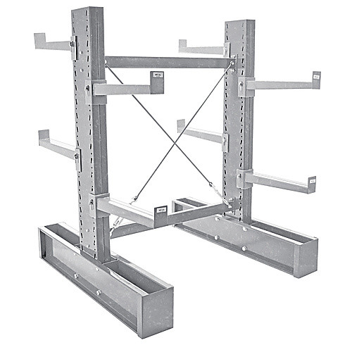 Galv Cantilever Dbl 6' Upright Md 24″Set