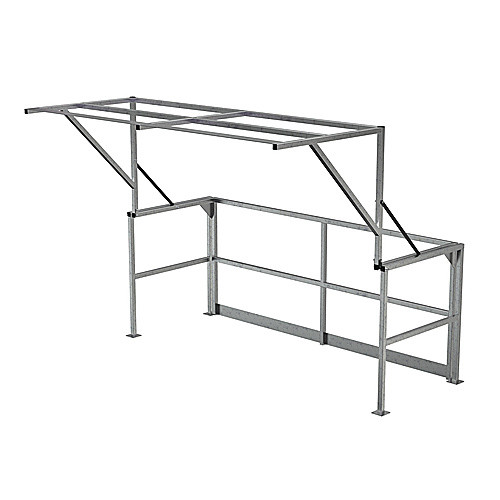 Mezzanine Safety Dbl Wide Gate Stainless Steel