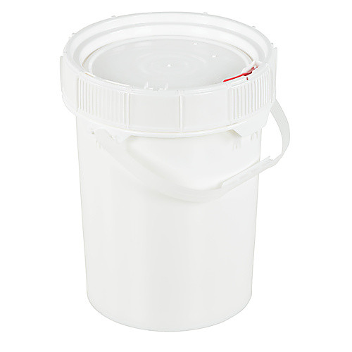 White Screw Top Pail & Lid 5 Gallon
