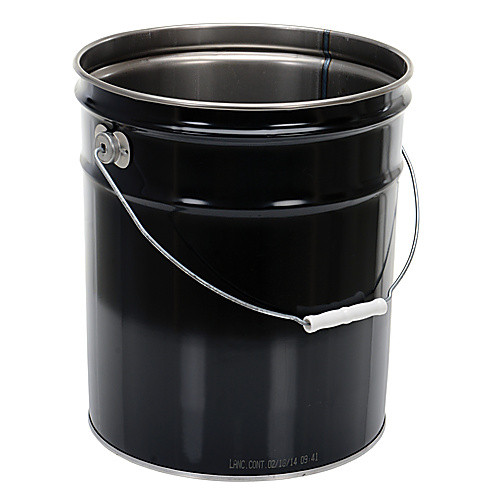 STEEL BLACK OPEN HD PAIL STEEL HDLE