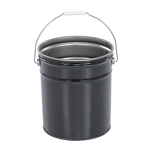 Black Un Rated Steel Pail 5 Gallon