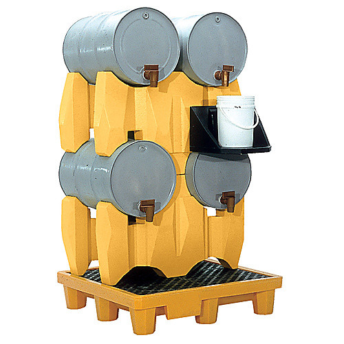 Poly 4 (55 Gallon) Drum Rack 3000 lb Cap