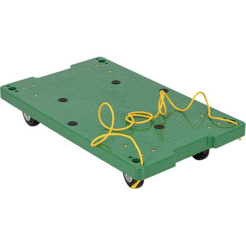 Plastic Dolly W/Pull Rope 30 × 18″ 500lb
