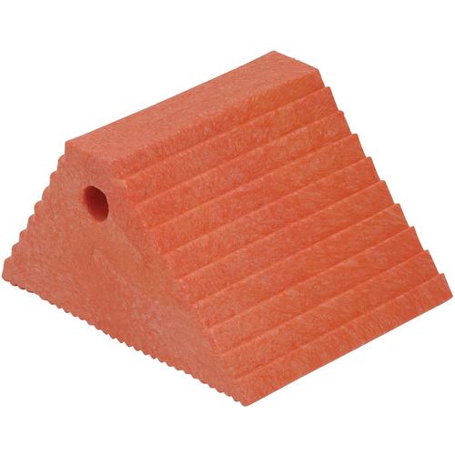 Plastic Dual Slope Wheel Chock Orange