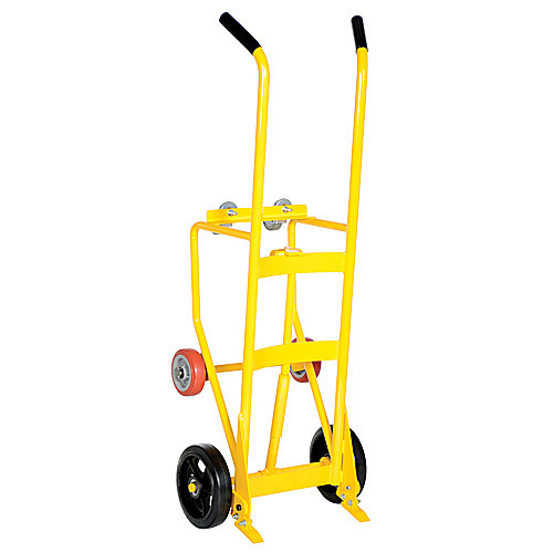 Drum Truck Cradle W/Mold-On-Rubber Wheel