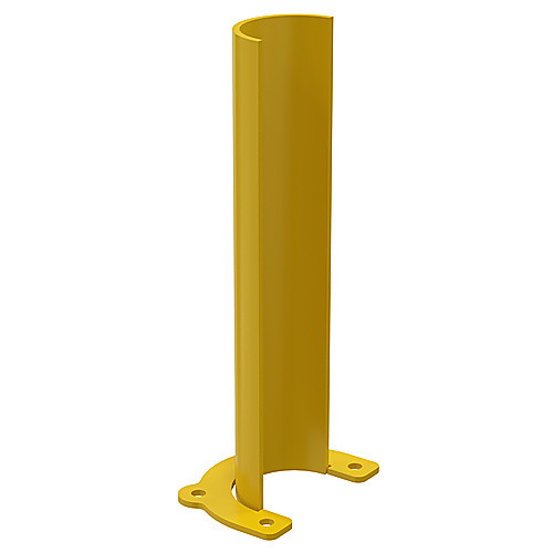 ROUNDED RACK GUARD 18″ H 4″ OPENING YELLOW
