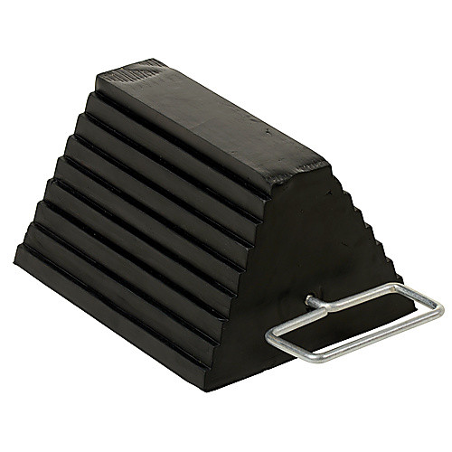 Rubber Wheel Chock Steel Handle 9.25″
