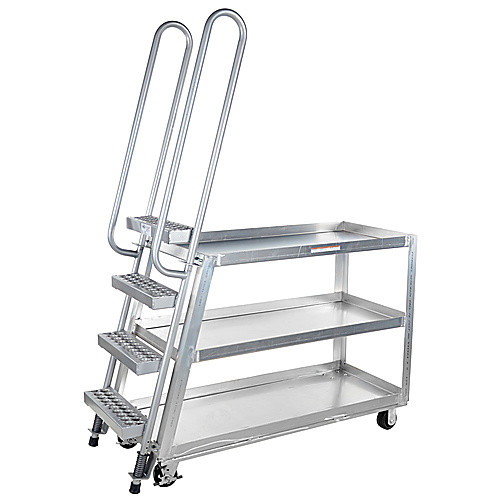 Hi-Duty Stock Picker Truck Rubber/Steel