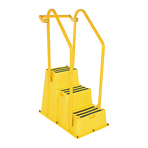 Step Poly Nest 3Step Yl W/Hand&Back Rail