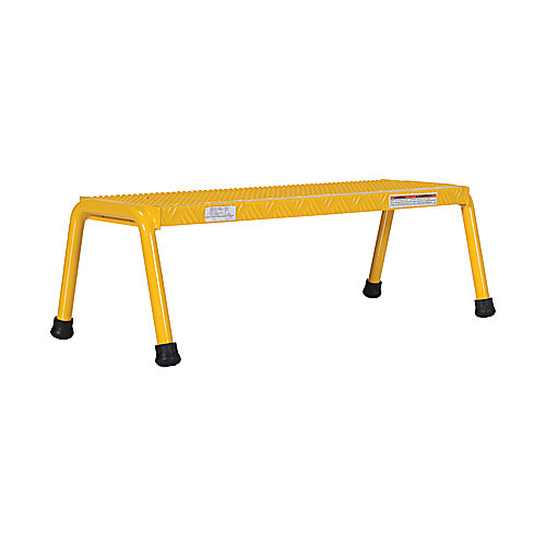 Alum Step Stand- 1 Step Wide Welded Yell