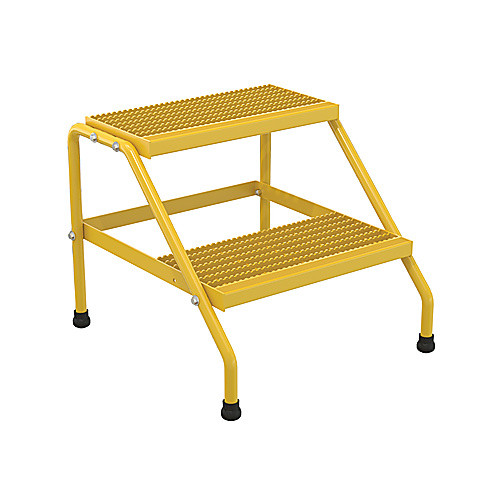 Alum Step Stand- 2 Step Knkdwn Yellow