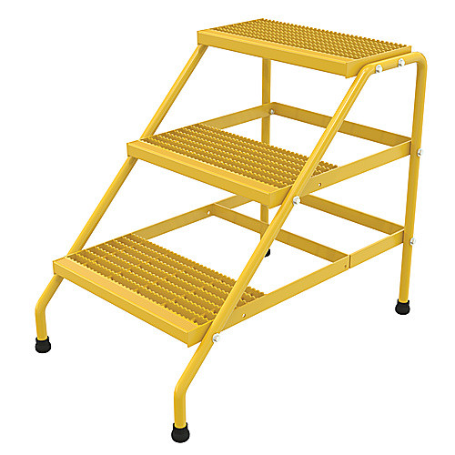 Alum Step Stand- 3 Step Knkdwn Yellow
