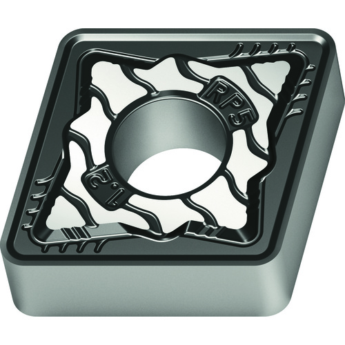 CNMG 433 G|Double-sided WPP10S, 3/64″ Corner Radius, 3/16″ Thick, 1/2″ Inscribed Circle, 80° Diamond, Turning Indexable Insert
