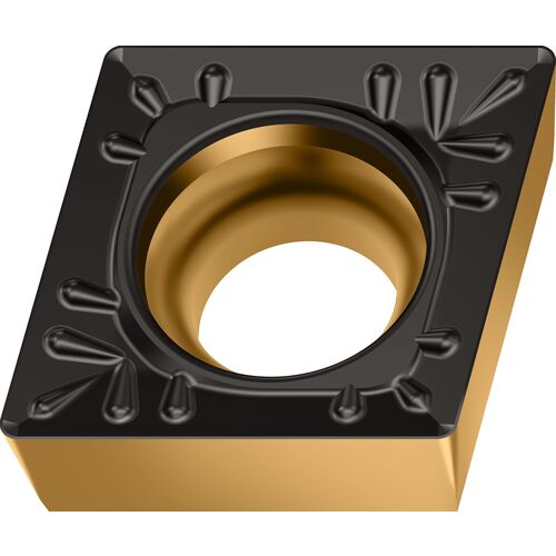 CCMT 542 T|Single-sided WK1, 1/32″ Corner Radius, 7/32″ Thick, 5/8″ Inscribed Circle, 80° Diamond, Turning Indexable Insert