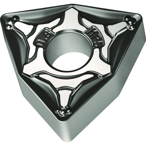 WNMG 432 G|Double-sided WPP30S, 1/32″ Corner Radius, 3/16″ Thick, 1/2″ Inscribed Circle, 80° Trigon, Turning Indexable Insert