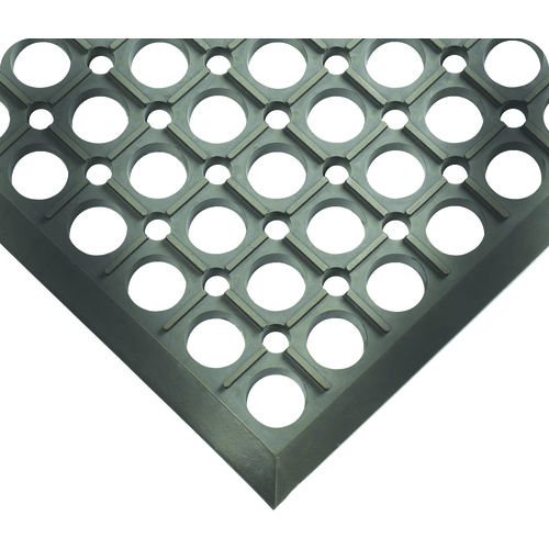 WorkSafe Light Floor Mat - 3' × 5' × 1/2″ Thick - (Gray CFR Coating)