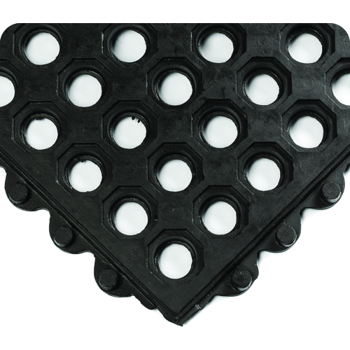 ‎24 / Seven Floor Mat-3' × 3' × 5/8″ Thick - (Black Drainage All Purpose Coating)